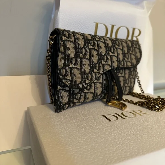 Dior Saddle Long Wallet on Chain - Picture 5 of 10